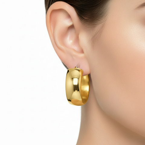 ORECCHINI A CERCHIO LARGO 15mm