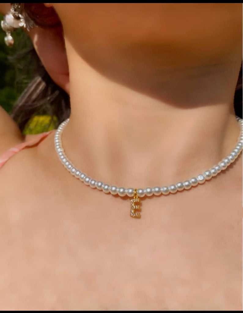 COLLANA DI PERLE CON INIZIALI