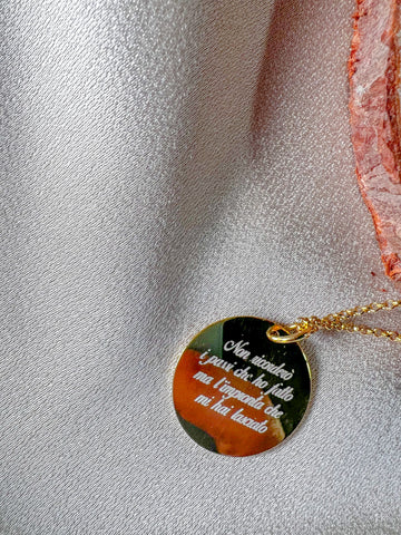 COLLANA CON PENDOLO IMPRONTA