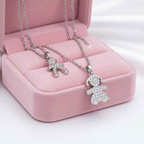 COLLANA BEBÈ ZIRCONATA PERSONALIZZABILE