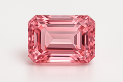 zircone rosa rettangolare