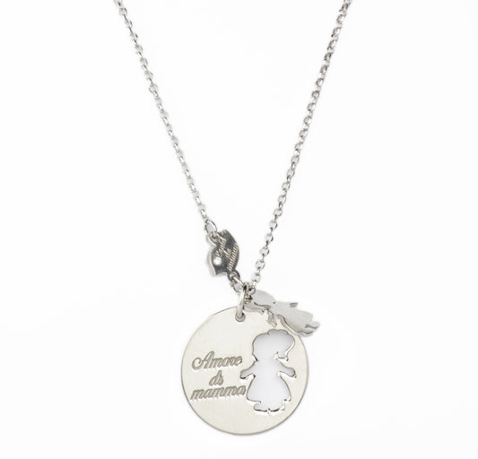 COLLANA CHARM BIMBA TRAFORATA